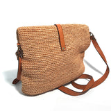 Carmen Woven Crossbody Bag | Natural - Sumiye Co