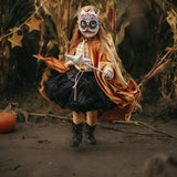 Kids Mask Embroidered Colorful Halloween Skull