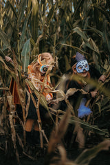 Kids Mask Embroidered Colorful Halloween Skull