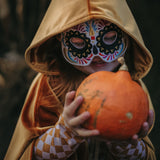 Kids Mask Embroidered Colorful Halloween Skull