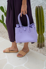 Zoe Woven Tote Small - Lavender - Sumiye Co