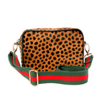 Cheetah Print Leather Camera Bag  | Ethically Sourced Hides