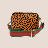 Cheetah Print Leather Camera Bag  | Ethically Sourced Hides