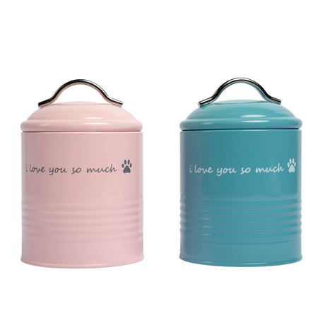 I Love You So Much Dog Treat Canister Gift Set-0