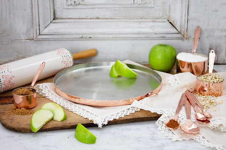 Copper Round Baking Tray (11” or 12”) | Vintage Inspired