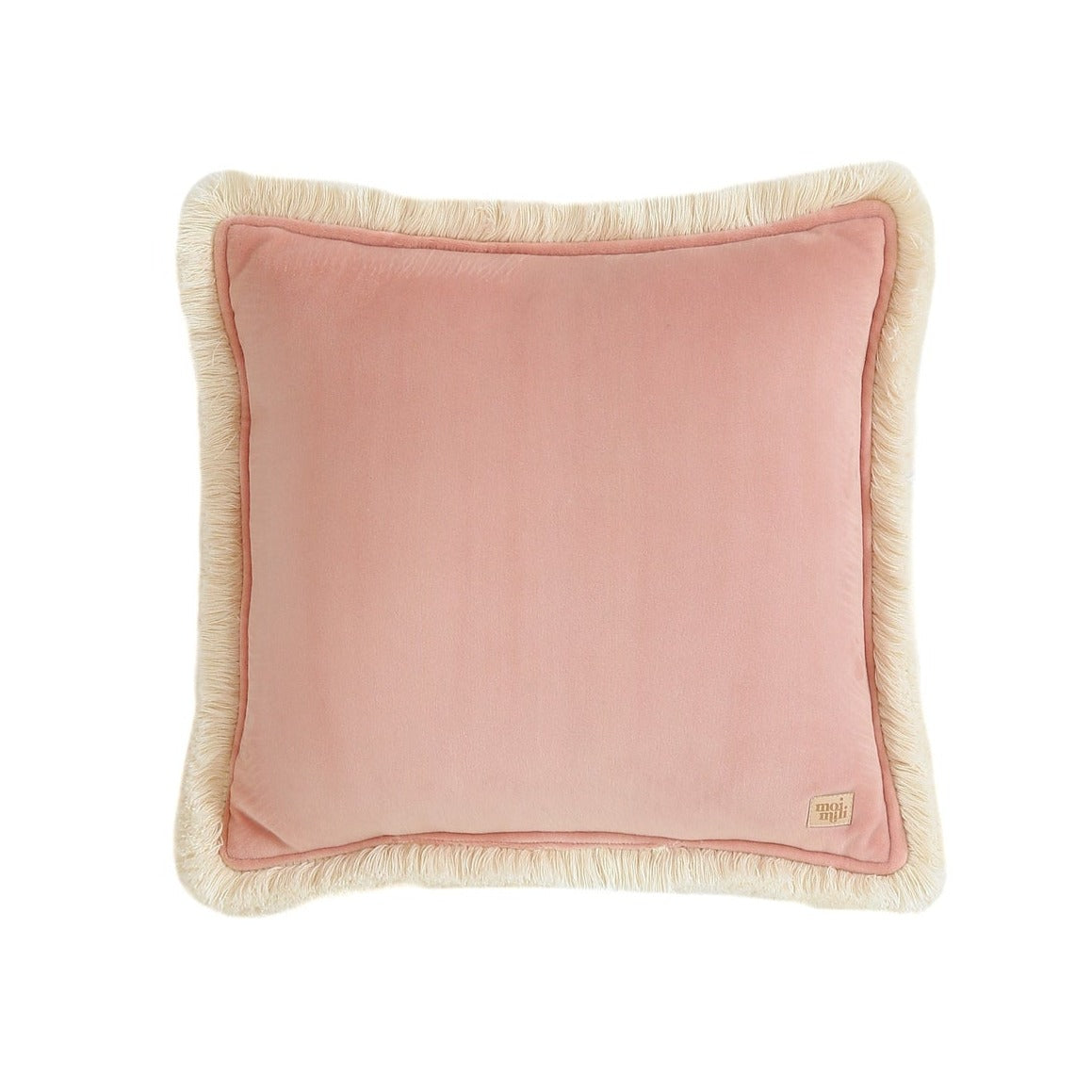 Soft Velvet "Apricot"  Pillow with Fringe by Moi Mili - Sumiye Co