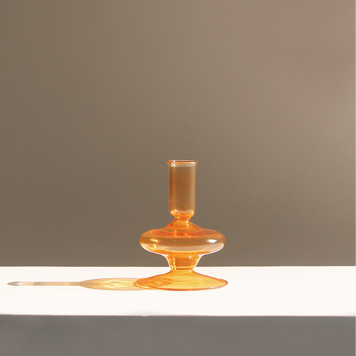 Osmos Studio Gigi Candle Holder | Amber Glass - Sumiye Co