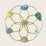 Aura Balancing Small Flower of Life Healing Crystal Grid - Sumiye Co