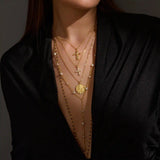 Baroque Pearl Lariat Necklace