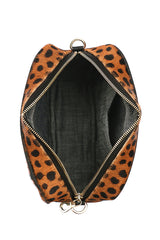 Cheetah Print Leather Camera Bag  | Ethically Sourced Hides