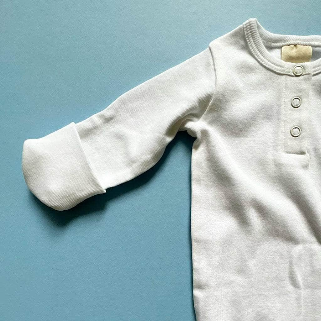 Knotted Baby Gown-Organic Cotton by Estella - Sumiye Co