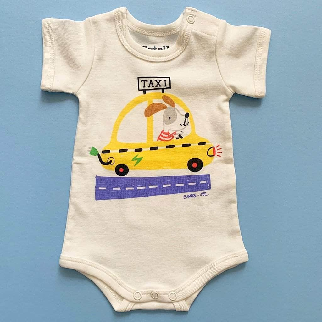 Organic Baby One-Piece - Taxi by Estella - Sumiye Co