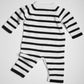 Organic Baby Romper, Long Knit - Stripe by Estella - Sumiye Co