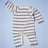 Organic Baby Romper, Long Knit - Stripe by Estella - Sumiye Co