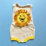 Lion Knitted Baby Onesie (0-4 M), Organic by Estella - Sumiye Co