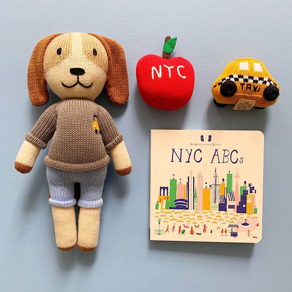 Baby Gift Set-NYC ABCs Book, Rattles and Doll by Estella - Sumiye Co