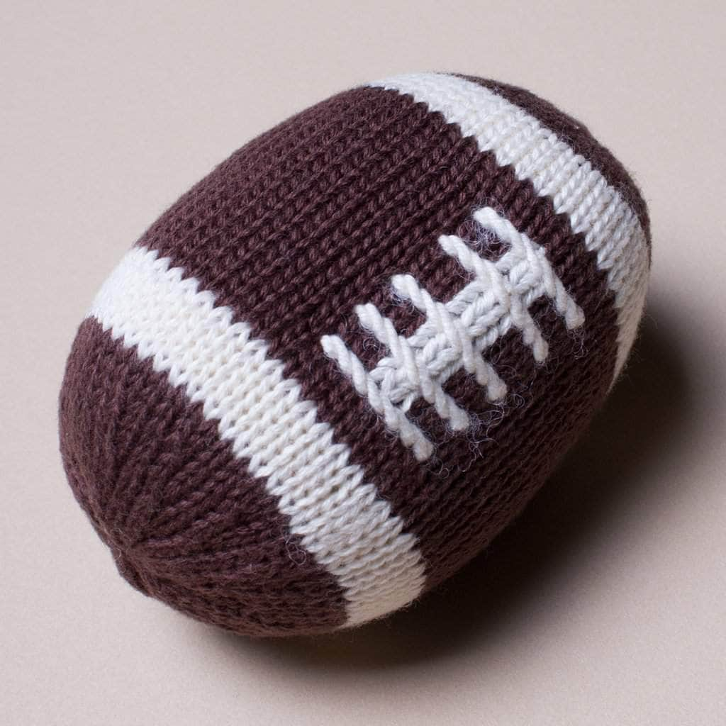 Organic Baby Ball Toy Set | Newborn Rattles - Football, Baseball & Basketball by Estella - Sumiye Co