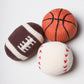 Organic Baby Ball Toy Set | Newborn Rattles - Football, Baseball & Basketball by Estella - Sumiye Co
