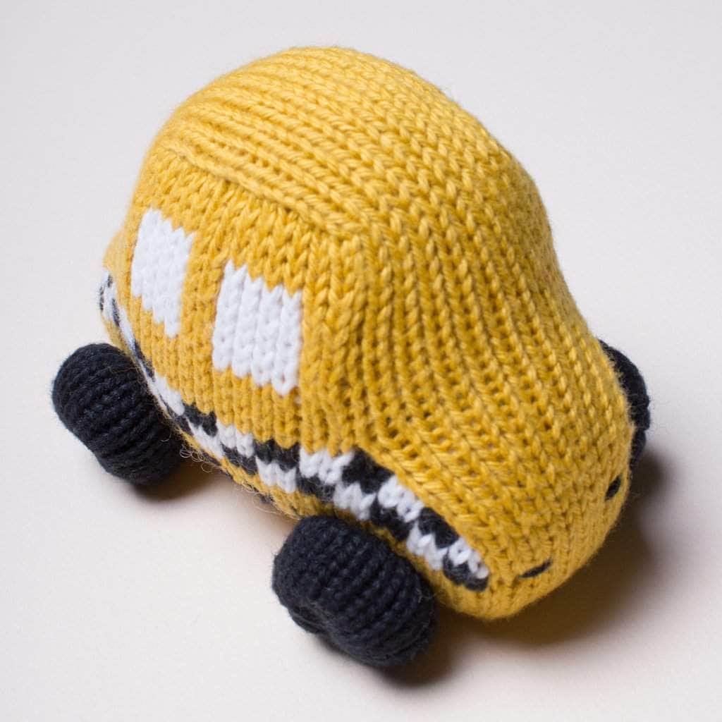 Organic Baby Taxi Toy Gift Set - MetroCard & Taxi Rattles by Estella - Sumiye Co