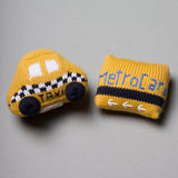 Organic Baby Taxi Toy Gift Set - MetroCard & Taxi Rattles by Estella - Sumiye Co