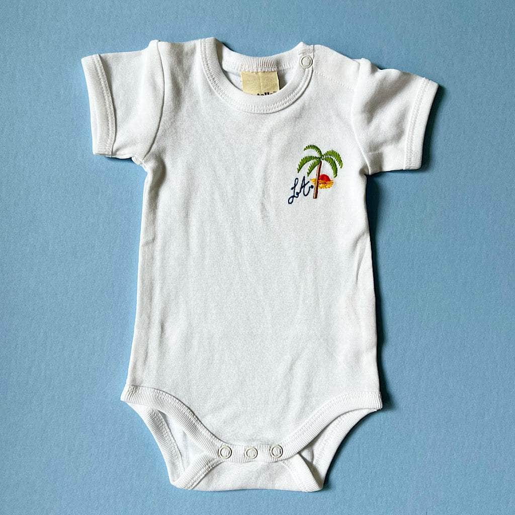 Los Angeles Embroidered Baby Onesie by Estella - Sumiye Co