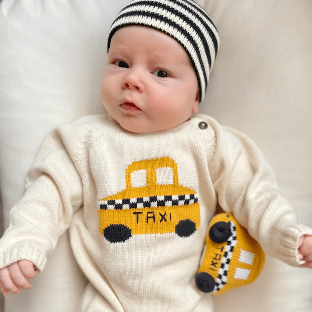 Rattle Toy Taxi for Newborn Babies | Organic by Estella - Sumiye Co