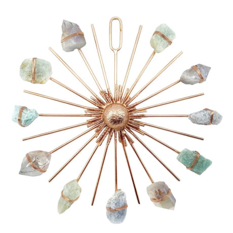 Beach Vibes Sunburst Healing Crystal Grid - Sumiye Co