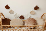 Shells Garland Velvet “Beige Pearl” | Nursery & Kids Room Decor - Sumiye Co