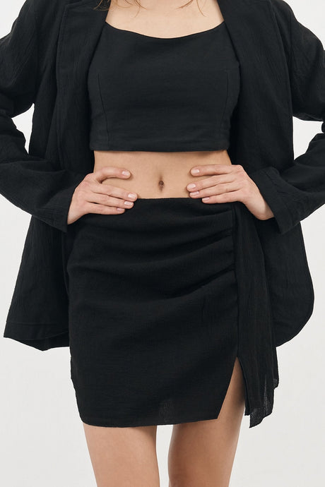 Bella Mini Skirt - Black