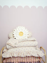 Muslin Baby Swaddle Blanket "Purple forget-me-not" by Moi Mili - Sumiye Co