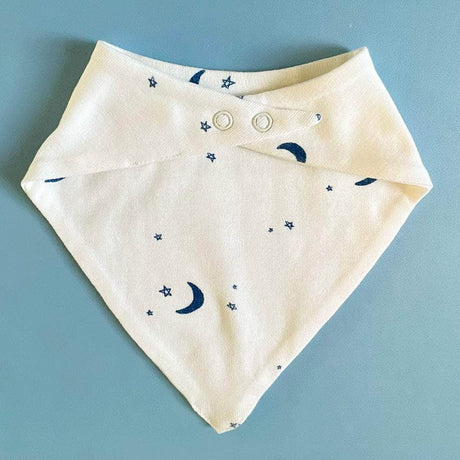 Baby Kerchief Bib-Moon and Stars by Estella - Sumiye Co