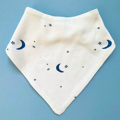 Baby Kerchief Bib-Moon and Stars by Estella - Sumiye Co