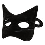 Kids Mask Soft Velour Black Cat