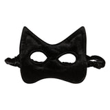 Kids Mask Soft Velour Black Cat