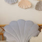 Shell Pillow Velvet “Blue Pearl” | Kids Room & Nursery Decor