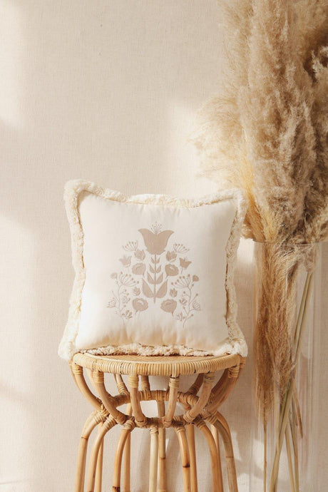 “Boho” Pillow with Embroidery by Moi Mili - Sumiye Co