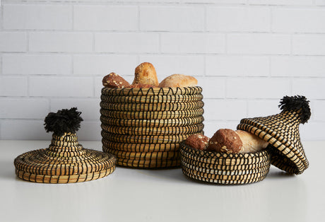 Moroccan Bread Basket - Set of 2 - Sumiye Co