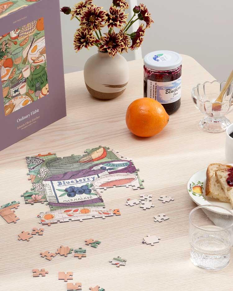 Breakfast with a View 1000 Piece Puzzle | Artist Jolanda Olivia Zürcher x Ordinary Habit