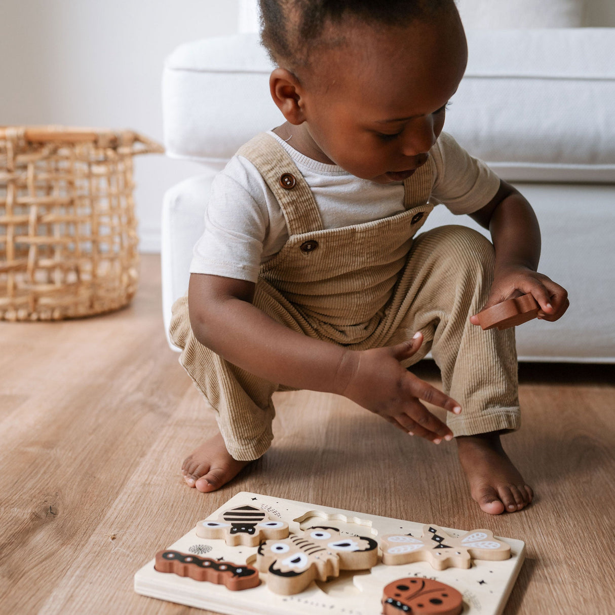 Wooden Tray Puzzle - Bugs