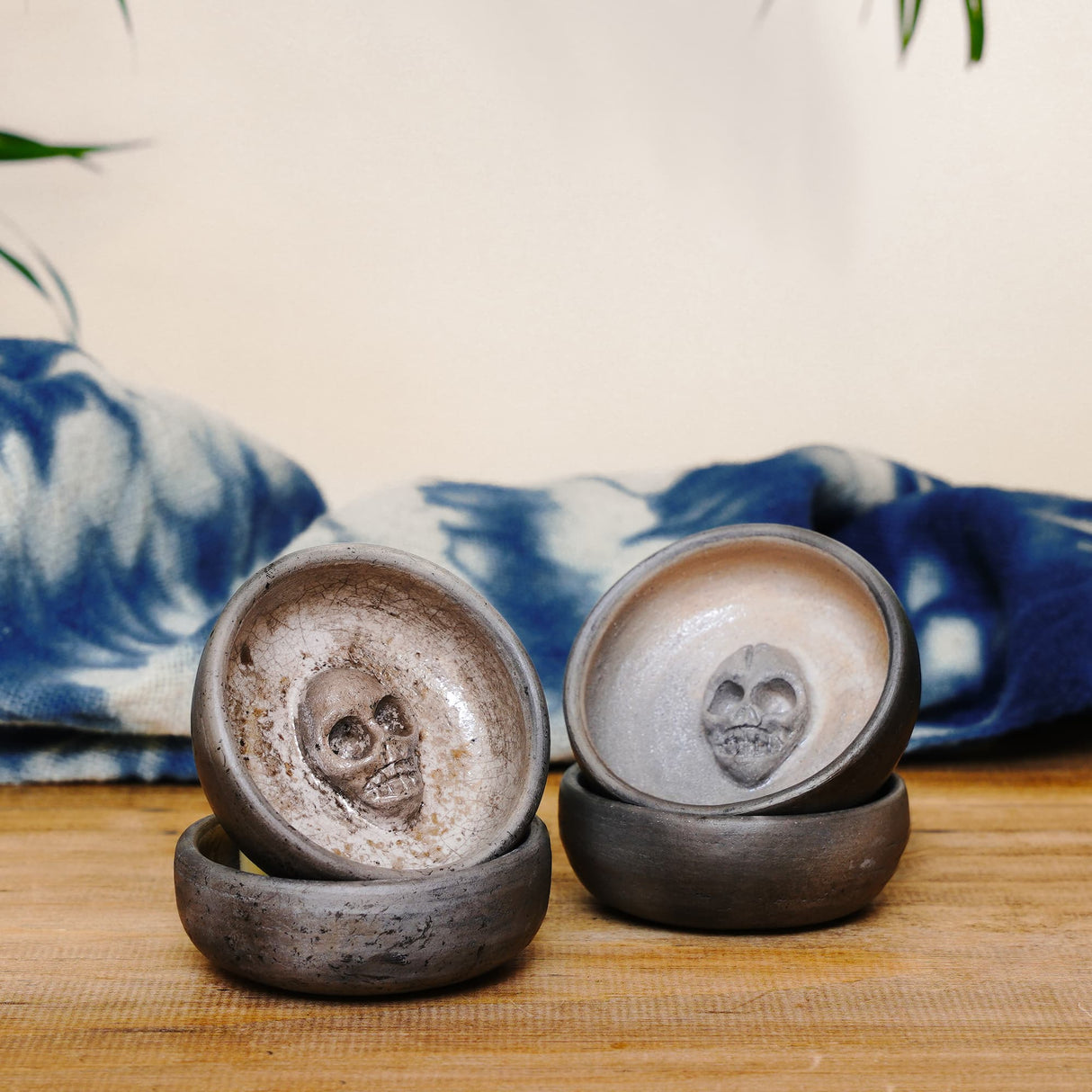 Burnt Skull Ceramic Mezcal Copita - Sumiye Co