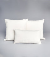 Solid Cotton Euro Pillow in Ivory - Sumiye Co