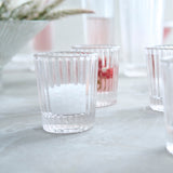 Ribbed Clear Shot Glasses - Set of 6