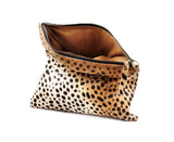 Leopard Print Clutch  | Ethically Sourced Hides