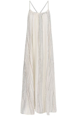 Canggu Maxi Dress - Natural With Stripes