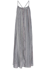 Canggu Maxi Dress - Navy With Stripes