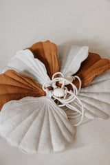 Shells Garland Linen “Caramel” | Nursery & Kids Room Decor - Sumiye Co