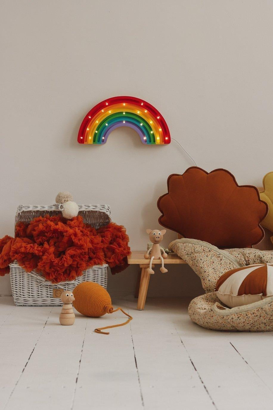Shell Pillow Linen “Caramel” | Kids Room & Nursery Decor - Sumiye Co