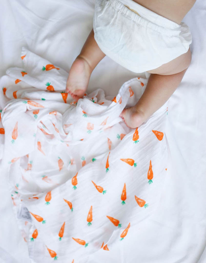 Organic Swaddle - Carrot-2