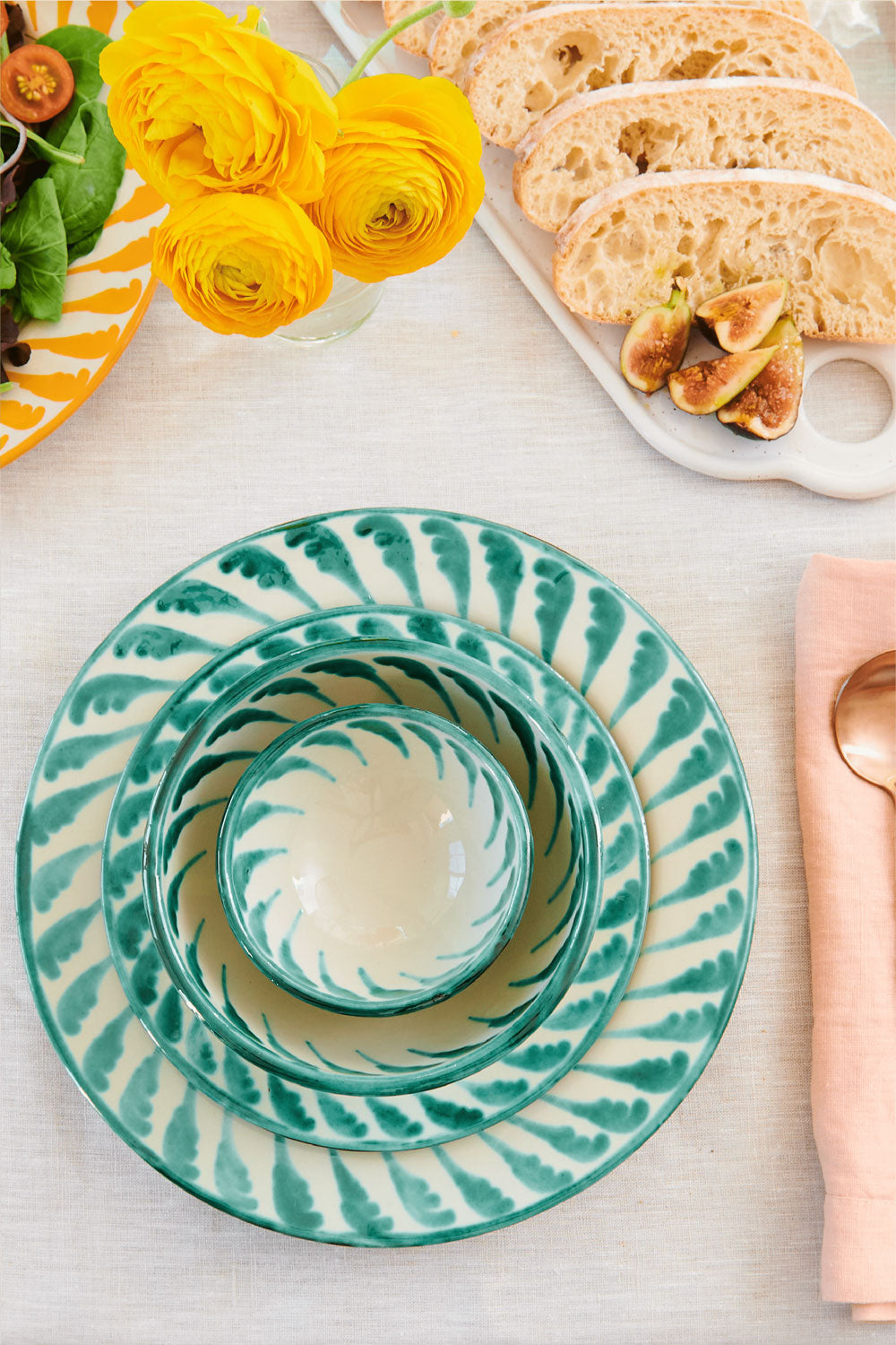 Ceramic Terracotta Dinnerware Sets | Granada 4-Pieces | Made in Spain