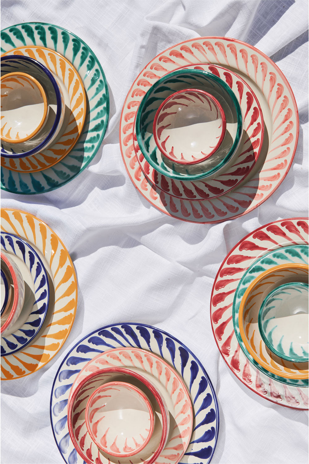 Ceramic Terracotta Dinnerware Sets | Granada 4-Pieces | Made in Spain